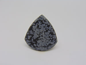 4mm Snowflake Obsidian Stone Age Guitar Pick